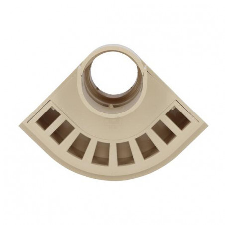 Corner Balcony Drain, Diameter 80Mm, Sand, NICOLL, SB80S