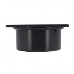 Yard drain with vertical socket: M80-F90, dark grey