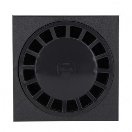 Yard Drain With Vertical Socket: M80-F90, Dark Grey, NICOLL, SC089