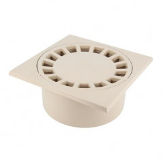 Siphon de cour à emboîture incorporée verticale M80 F90, sable NICOLL SC089S - Image 1/5