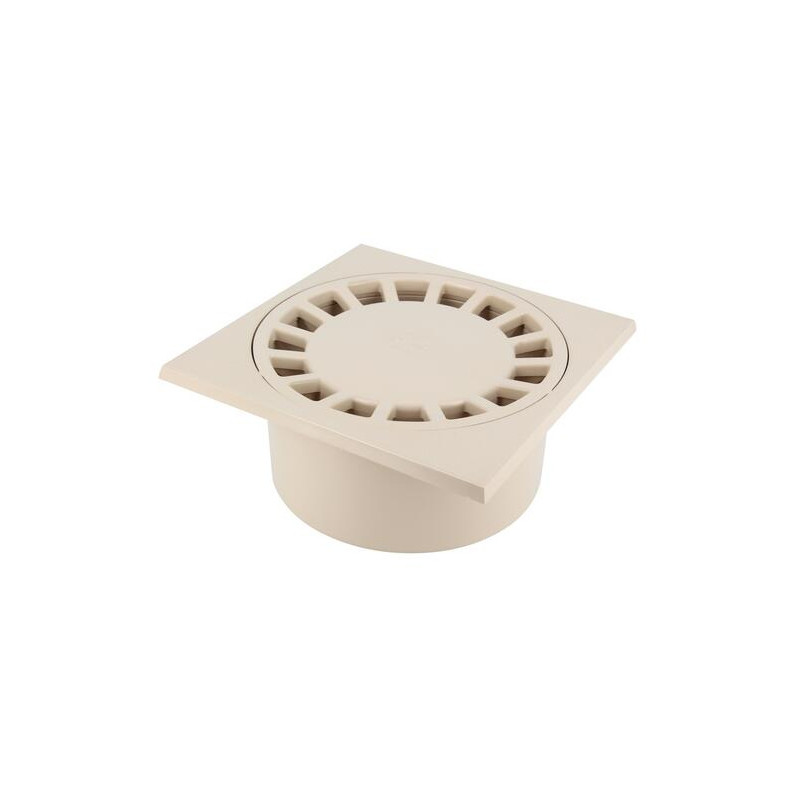 Siphon de cour à emboîture incorporée verticale M80 F90, sable