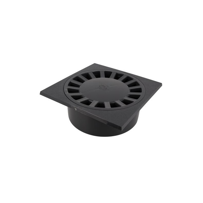 Yard drain with vertical socket: M90-F80/100, dark grey