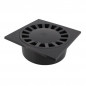 Yard drain with vertical socket: M90-F80/100, dark grey