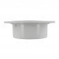 Yard drain with vertical socket: M90-F80/100, light grey