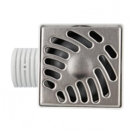 Siphon de cours horizontal 40/50, grille en Inox, 97x97 mm NICOLL SIHJ10IH - Image 3/3