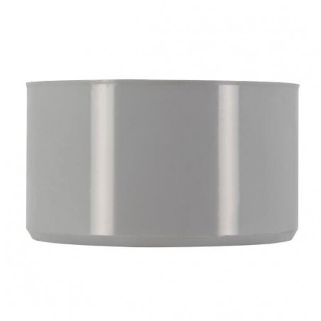 Enchufe reductor incorporado PVC macho 100 mm, hembra 40 mm.