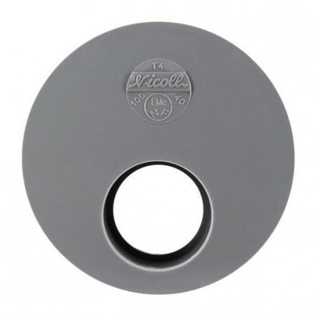 Built-In Reduction Plug Pvc Male 100 Mm, Female 40 Mm., NICOLL, T4