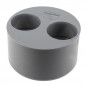 Built-in reduction plug PVC male 100 mm, female 40/40 mm.