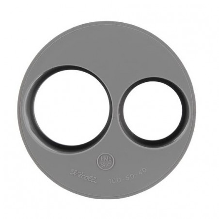 Built-In Reduction Plug Pvc Male 100 Mm, Female 50/40 Mm., NICOLL, T54
