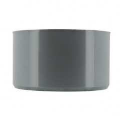 Built-in reduction plug PVC male 100 mm, female 75 mm.