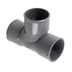 PVC tee 87 degree30 FF 40