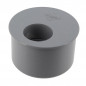Enchufe reductor incorporado PVC macho 93,6 mm, hembra 40 mm.