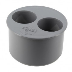 Built-in reduction buffer PVC male 93.6, female 40-40 mm