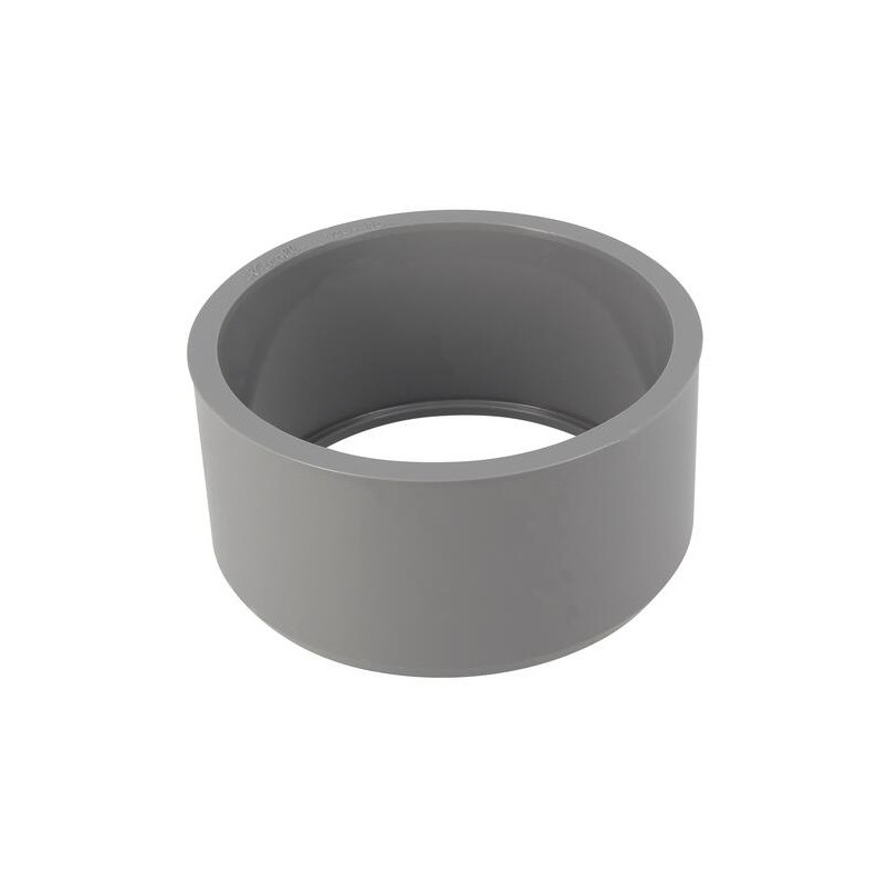 Built-in reduction plug PVC male 125 mm, female 110 mm.