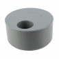 Built-in reduction plug PVC male 125 mm, female 40 mm.