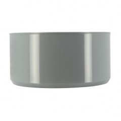 Built-in reduction plug PVC male 125 mm, female 50 mm.