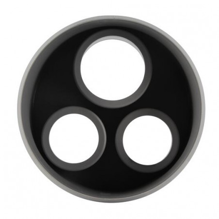 Enchufe Reductor De Pvc Incorporado De 125 Mm Macho, 50/40/40 Mm Hembra., NICOLL, X544