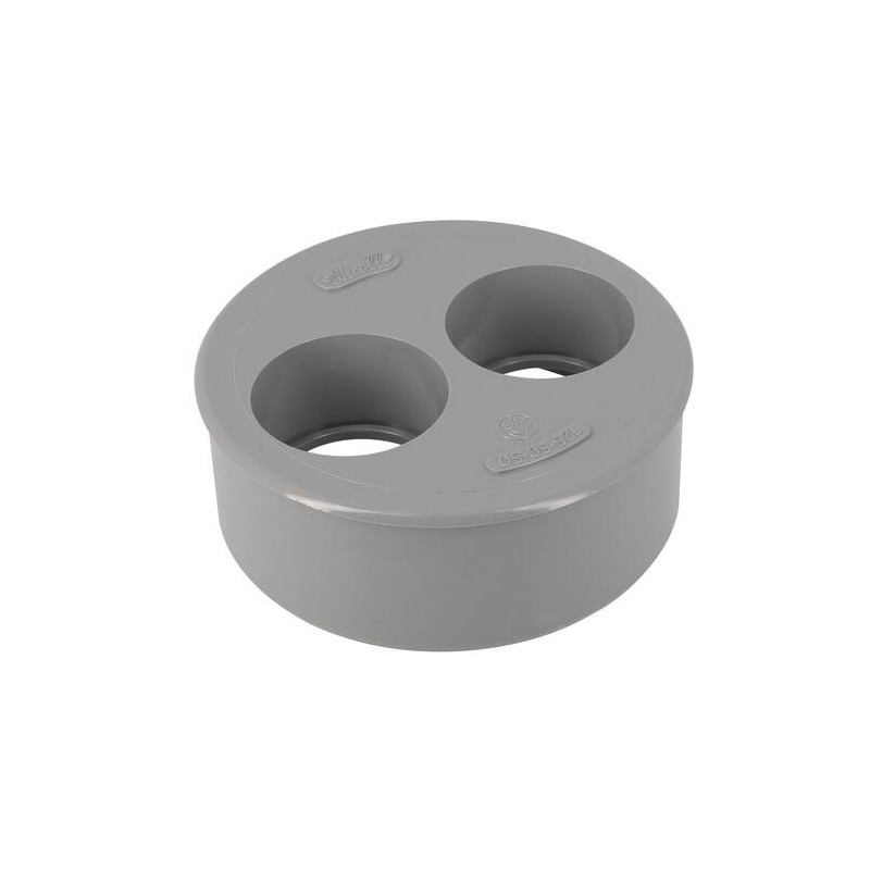 Enchufe reductor incorporado 125 mm macho, 50/50 mm hembra.