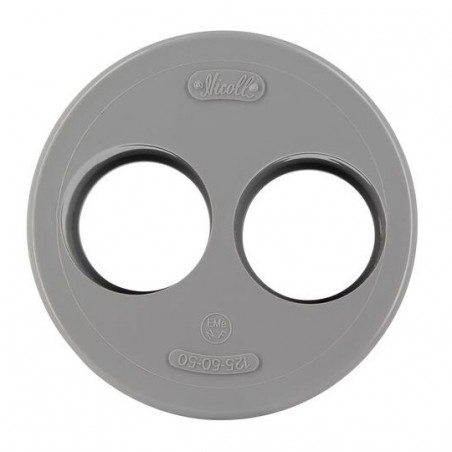 Enchufe Reductor Incorporado 125 Mm Macho, 50/50 Mm Hembra., NICOLL, X55