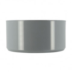 Spina di riduzione in PVC incorporata 125 mm maschio, 75 mm femmina.