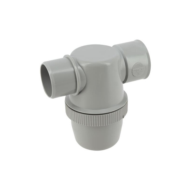 Sifone orizzontale per bottiglie in PVC da 40 mm di diametro