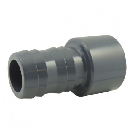 Pvc Gegroefde Drukmanchet 18 Mm, 20 Mm Mannelijk Gelijmd, CODITAL, 5005014200018