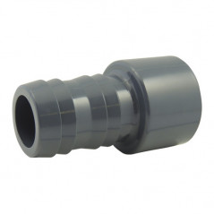 Pvc Drukmanchet Met Groeven 40 Mm, Mannelijk 40 Mm, Vrouwelijk 32 Mm, CODITAL, 5005014403240
