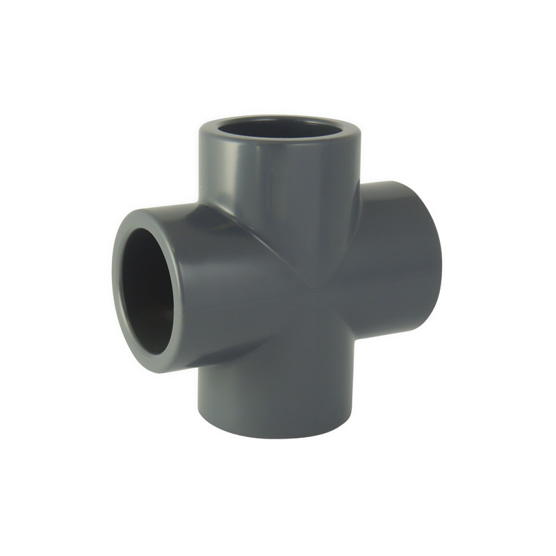 Kruis PVC druk diameter 25 mm om te lijmen