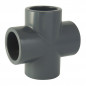 Cross PVC pressure diameter 25 mm for gluing