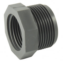 Riduzione Di Pressione Corta In Pvc, Maschio 20X27 (3/4") Femmina 15X21 (1/2"), CODITAL, 5005876201500