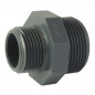 PVC nippel druk M/M 26x34 verloopstuk M/M 20x27