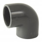 Coude PVC pression 90° diamètre 20 mm, femelle femelle Coude PVC pression 90° diamètre 20 mm, femelle femelle