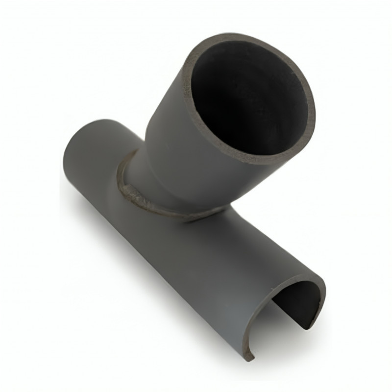 Sella di raccordo PVC 40x40 mm 45 gradi, lunga 15cm Sella di raccordo PVC 40x40 mm 45 gradi, lunga 15cm