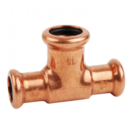 Té cuivre à sertir, diamètre 14 mm THERMADOR 613014