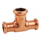 Tee in rame per crimpatura, diametro 28 mm Tee in rame per crimpatura, diametro 28 mm