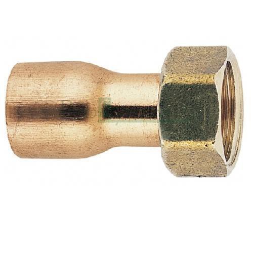 2-piece fitting with copper socket 15X21/10
