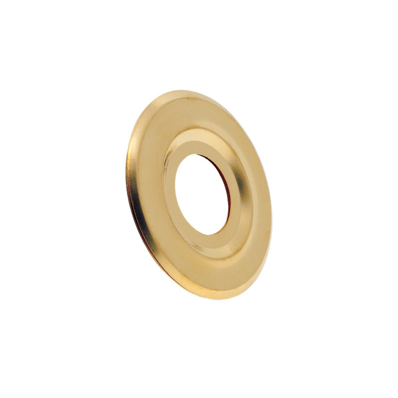 Platte gepolijste rozet in 15x21 diameter 55 mm, per stuk Platte gepolijste rozet in 15x21 diameter 55 mm, per stuk