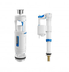 Mécanisme universel double débit avec robinet flotteur alimentation verticale ROCA A822509400