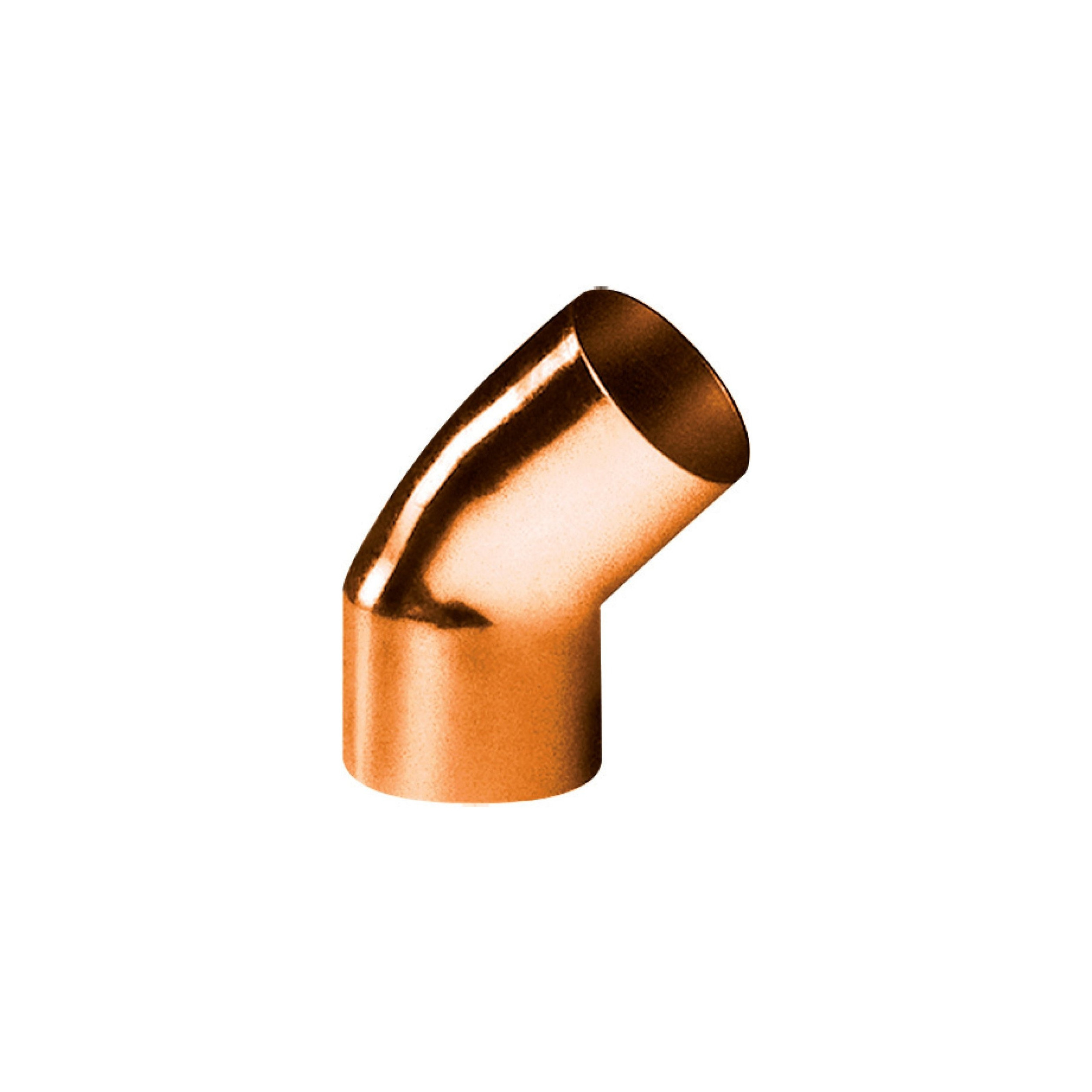 Coude cuivre 45° mâle femelle diamètre 36mm Coude cuivre 45° mâle femelle diamètre 36mm