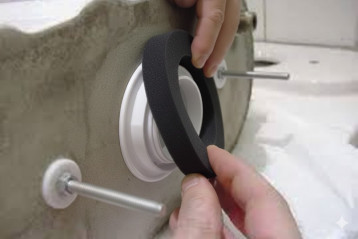 Joint mousse pour réservoir et cuvette pack au sol, 107x67 mm