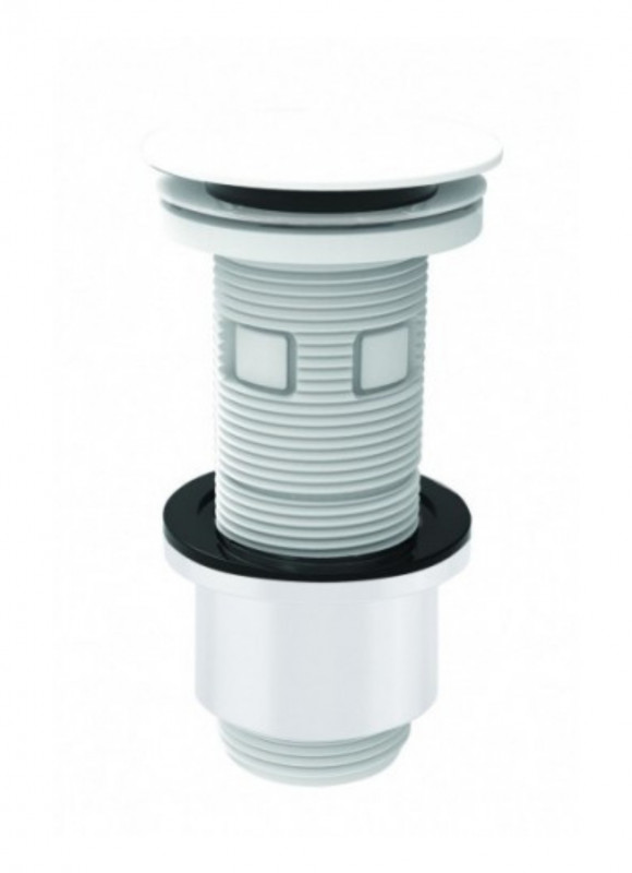 TAPPO UNIVERSALE DIGICLIC 100MM ABS BIANCO SATINATO - VALENTIN