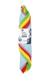 Lavettes microfibres multiusage 25x25cm 10 pièces THION 979872