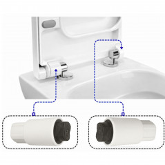 FRENO ANTICADUTA NERO PER FLAP VITRA - COPPIA