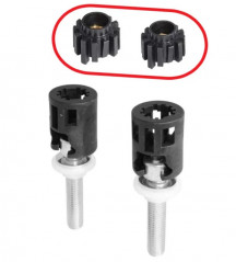 Set de deux écrous pour abattant Vario-Nuts fixations sur le dessus