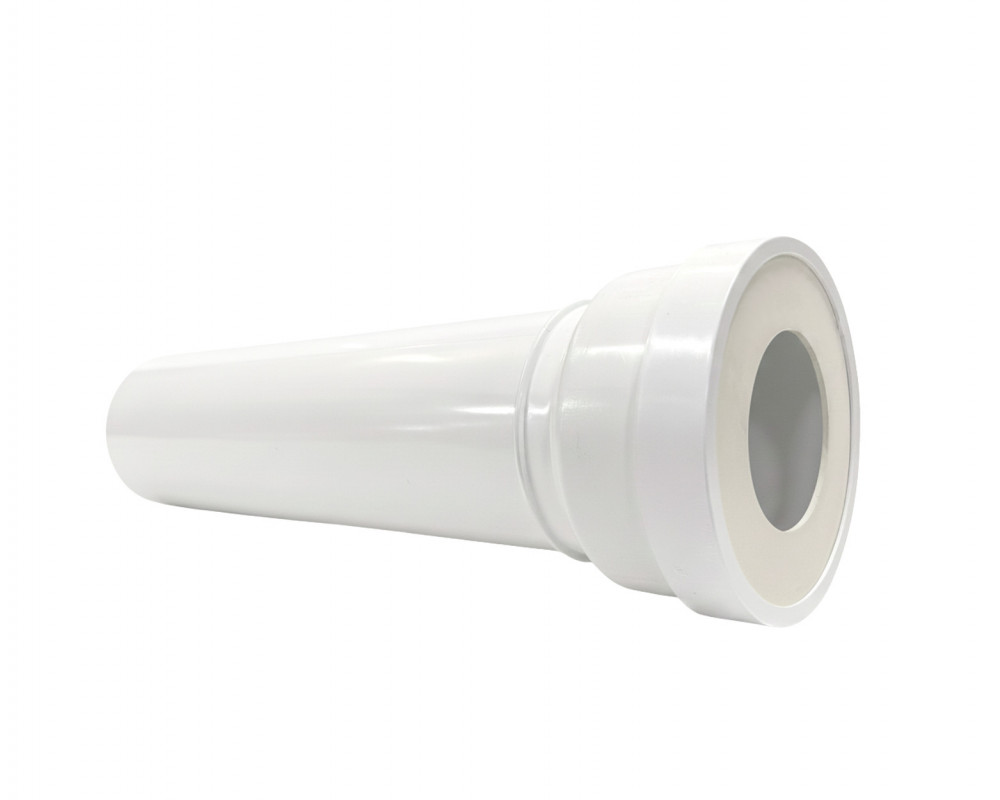 Rechte afvoerpijp WC, lange manchet mannelijke diameter 100 mm, 40 cm Rechte afvoerpijp WC, lange manchet mannelijke diameter 100 mm, 40 cm