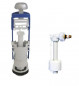Conjunto de mecanismo de WC de caudal simple interrumpible y válvula de flotador silenciosa REGIPLAST