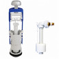 Conjunto mecanismo de WC de simple descarga interrumpible y válvula de flotador silenciosa REGIPLAST Conjunto mecanismo de WC de simple descarga interrumpible y válvula de flotador silenciosa REGIPLAST