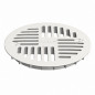 Weiße Art-Déco-PVC-Gitter, Durchmesser 130mm, für Siphon PURUS Weiße Art-Déco-PVC-Gitter, Durchmesser 130mm, für Siphon PURUS