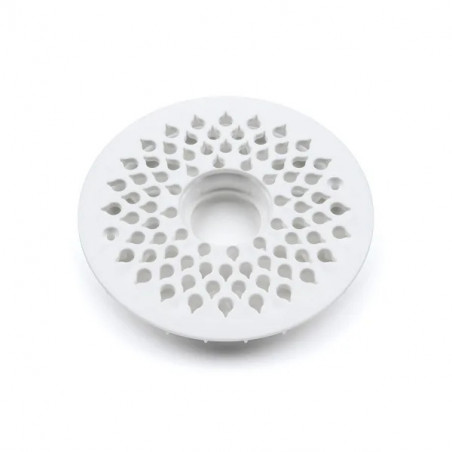 Grille PVC blanche diamètre 150mm pour siphon PURUS