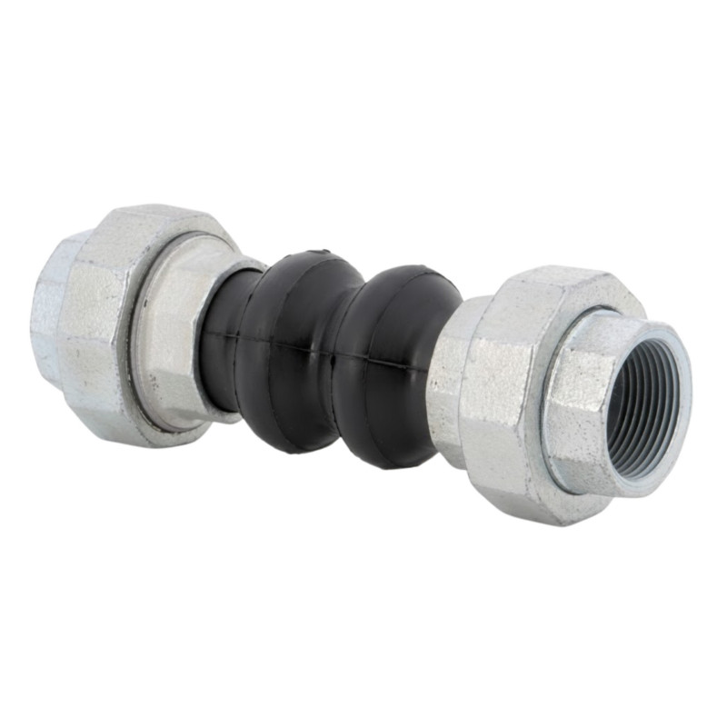 Manchon antivibratoire 1" compensateur élastomère EPDM, raccords fonte